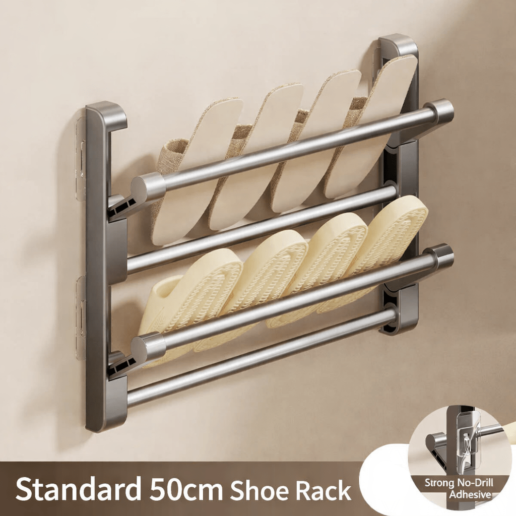 WALL ORGANIZER – Wall-mounted shoe rack with drainage for space-saving storage | Ka-mostore