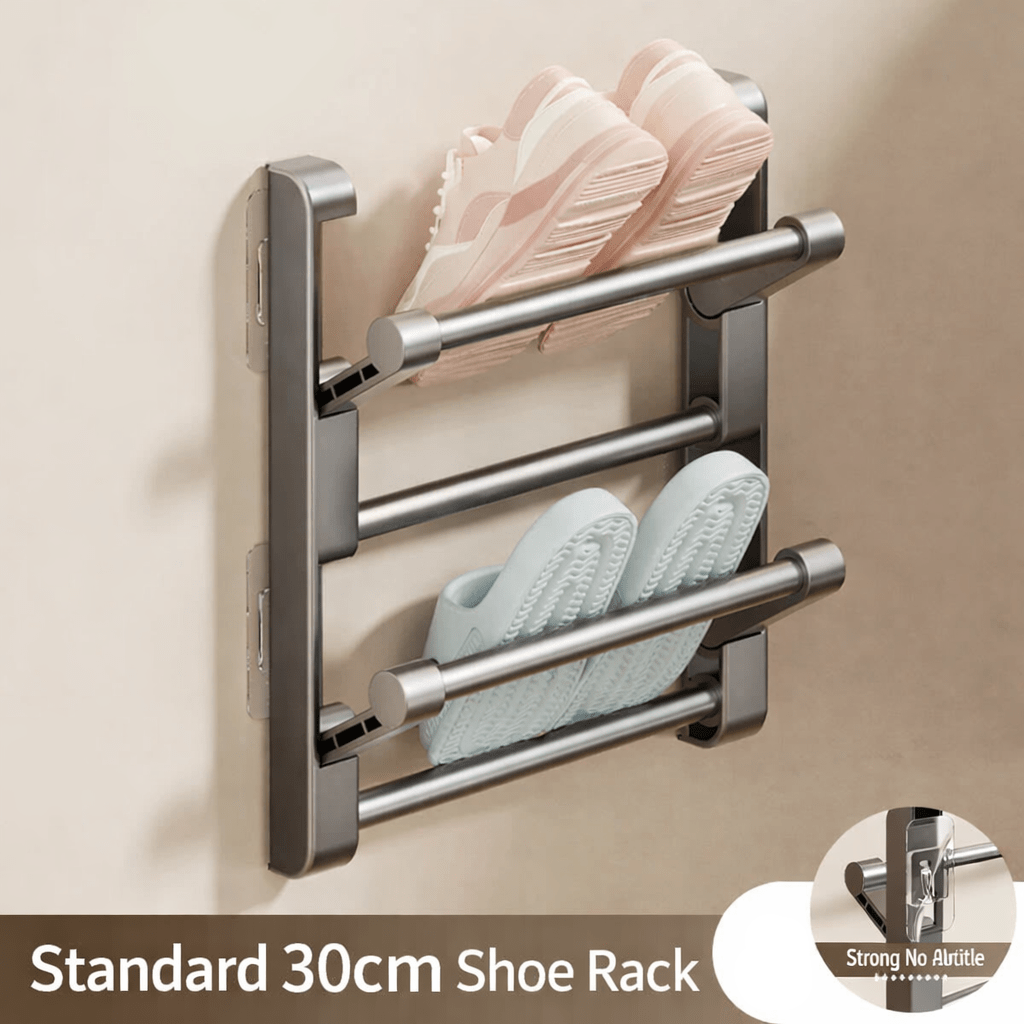 WALL ORGANIZER – Wall-mounted shoe rack with drainage for space-saving storage | Ka-mostore