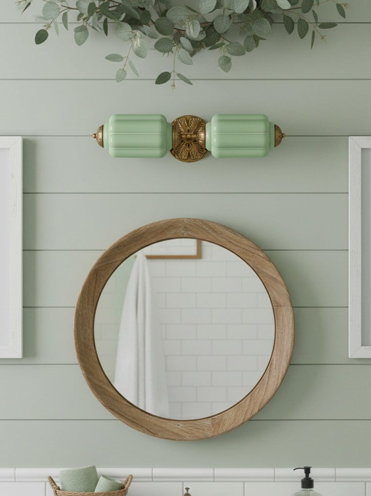 Eloise Vintage Glass Horizontal Wall Light For Living Room And Hallway