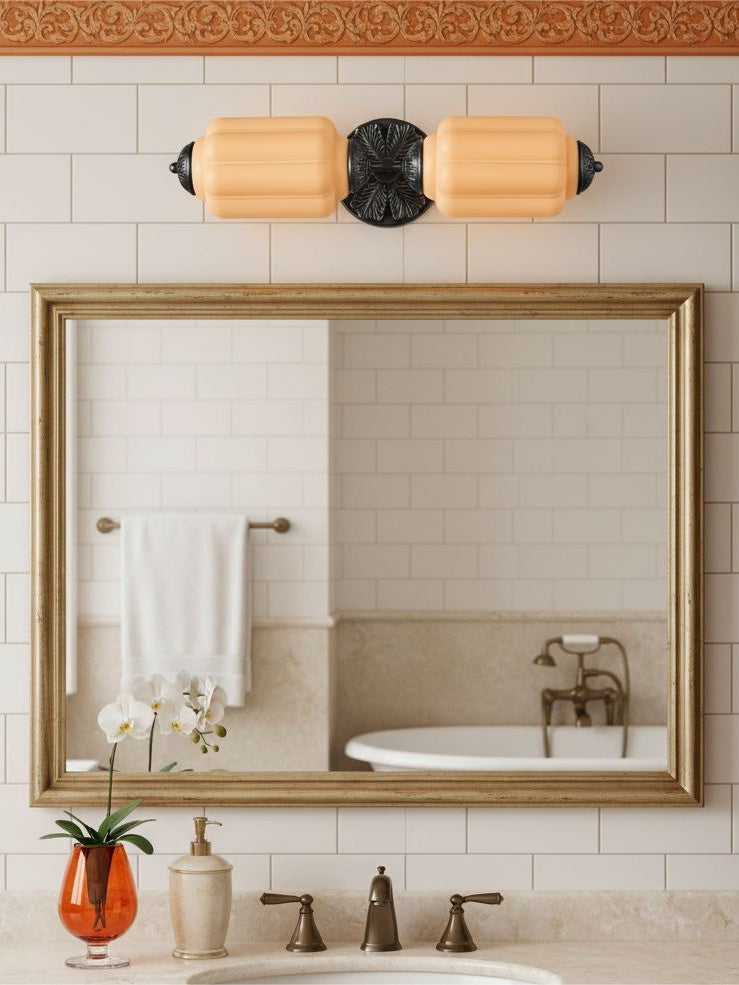 Eloise Vintage Glass Horizontal Wall Light For Living Room And Hallway