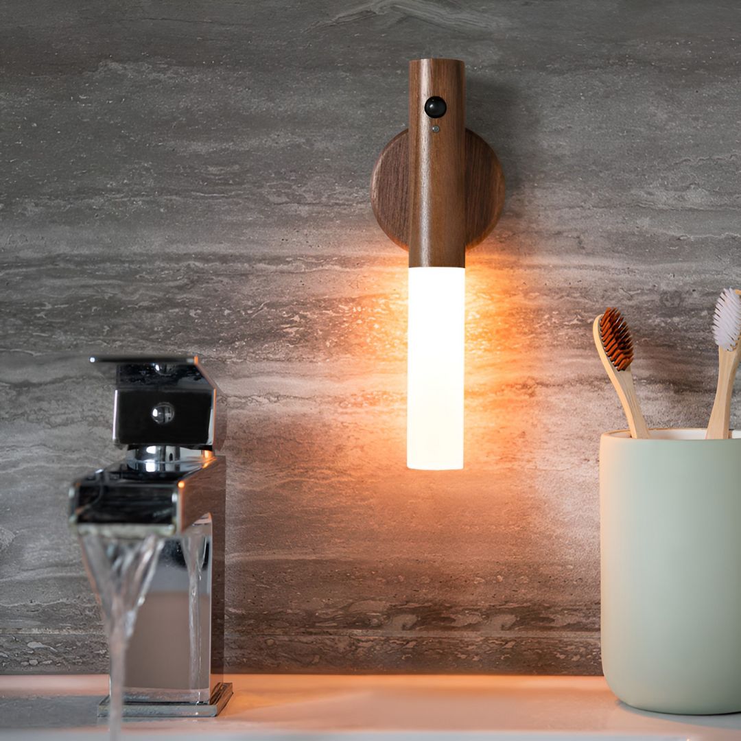 NordLicht applique sans fil avec détecteur de mouvement et fixation magnétique — lampe à piles