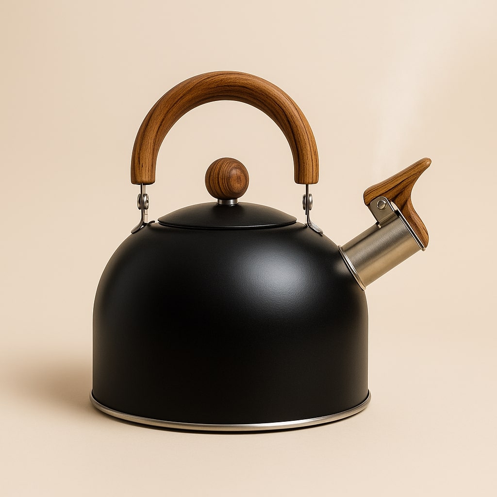 Kessora Stainless Steel Kettle — Retro-Style Kitchen Boiling Kettle