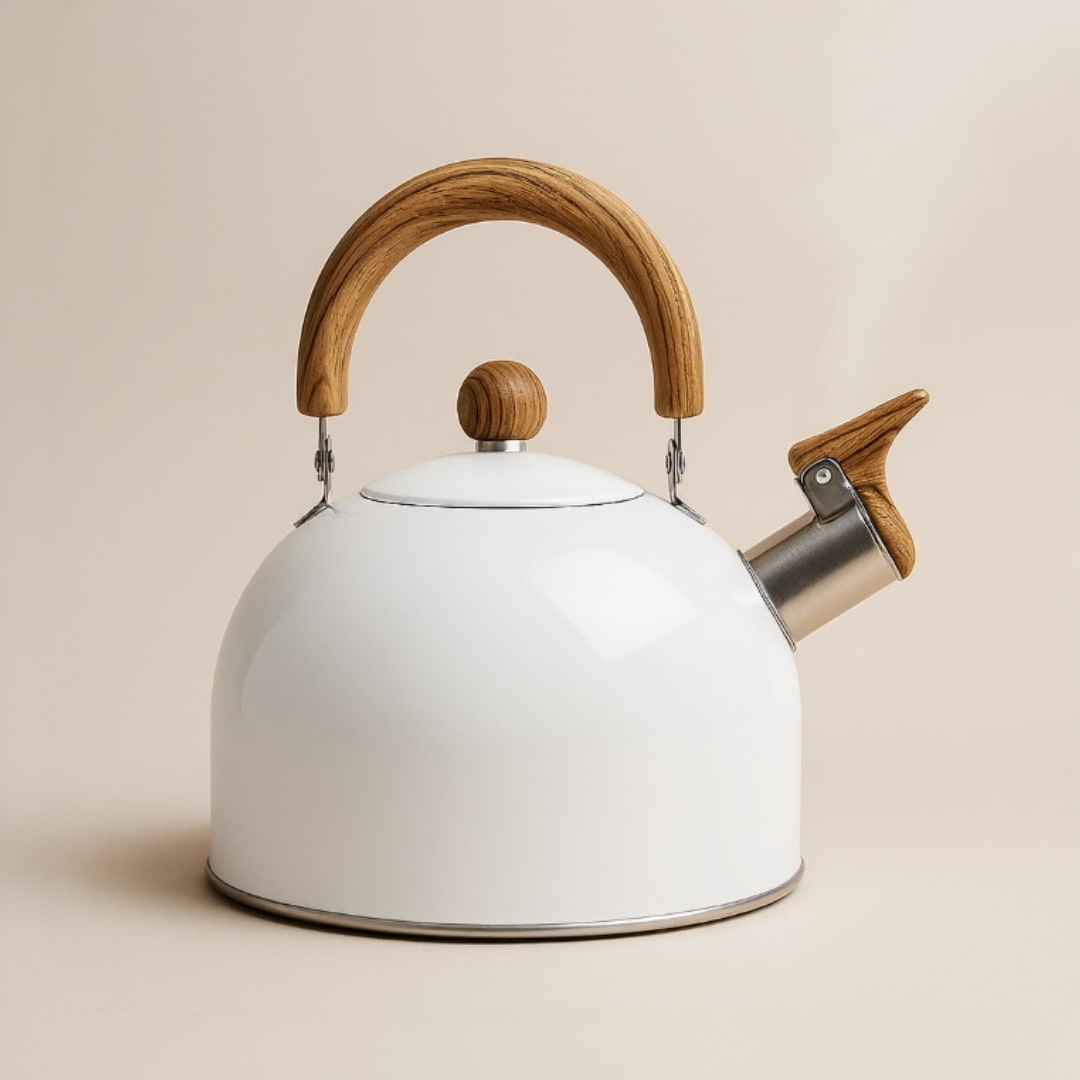 Kessora Stainless Steel Kettle — Retro-Style Kitchen Boiling Kettle