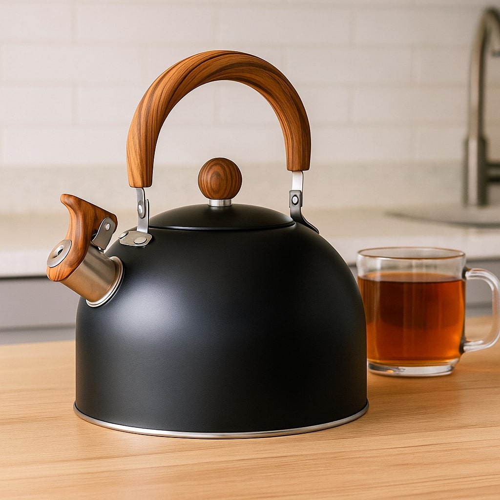 Kessora Stainless Steel Kettle — Retro-Style Kitchen Boiling Kettle