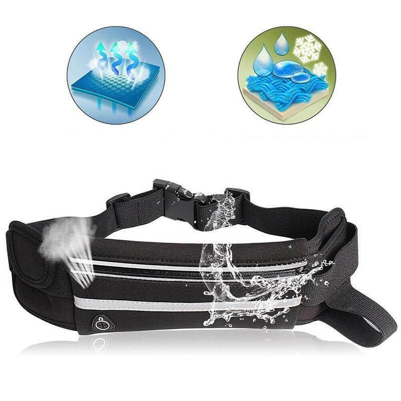 Water-Resistant Running Waist Belt – Fitness & Travel Storage Pack | Ka-mostore
