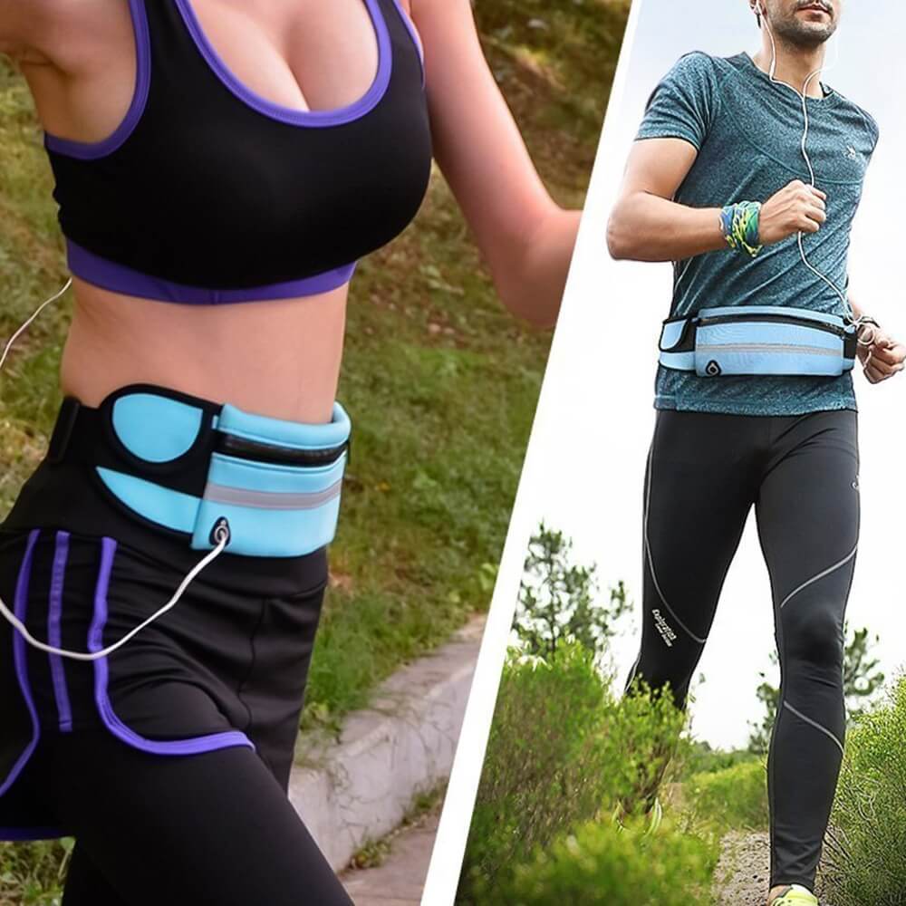 Water-Resistant Running Waist Belt – Fitness & Travel Storage Pack | Ka-mostore