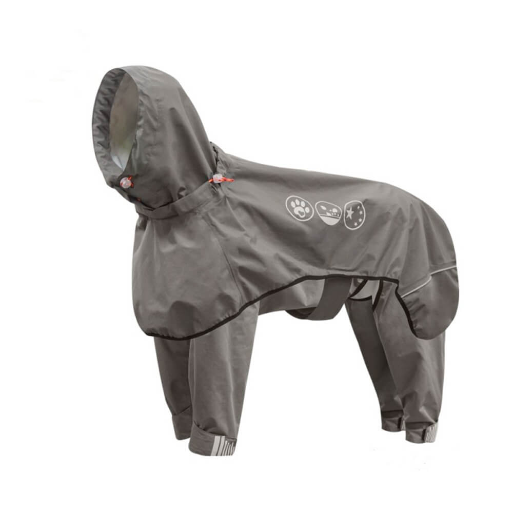 Waterproof Raincoat for Dogs with Four Legs and Reflective Pattern Hood | Ka-mostore