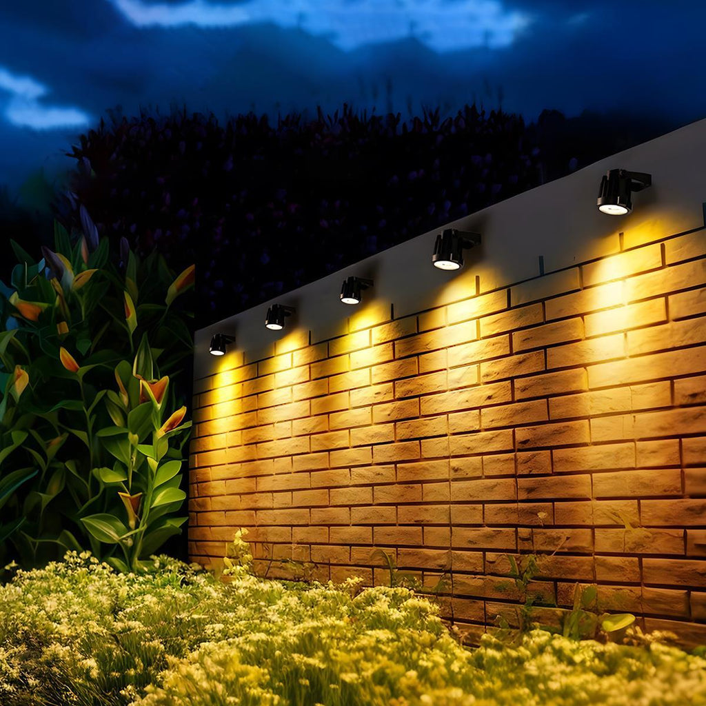 LED Solar Garden Spotlight 3W Black IP65 For Lawn Driveway And Trees
