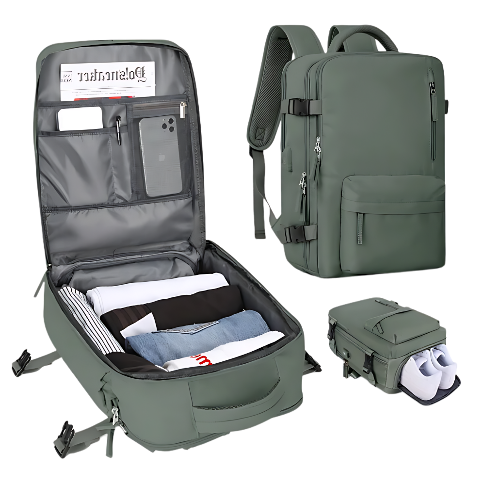 Waterproof Travel Backpack with Integrated USB Charger | Ka-mostore
