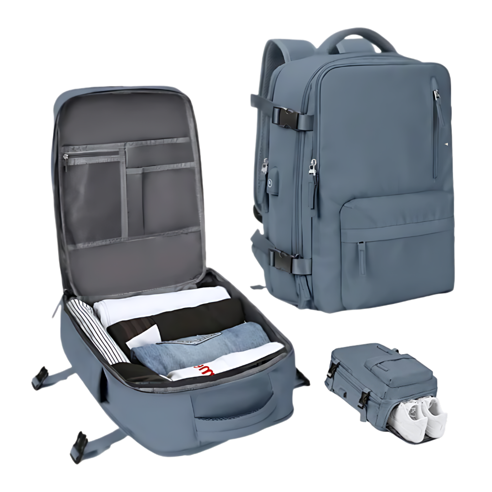 Waterproof Travel Backpack with Integrated USB Charger | Ka-mostore