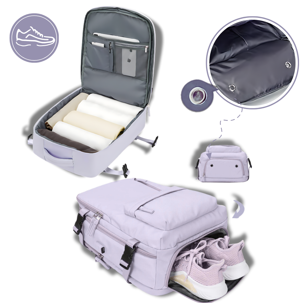Waterproof Travel Backpack with Integrated USB Charger | Ka-mostore