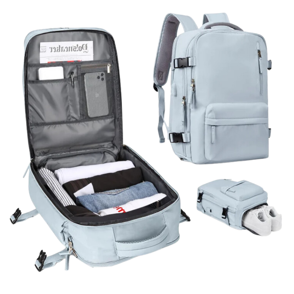 Waterproof Travel Backpack with Integrated USB Charger | Ka-mostore