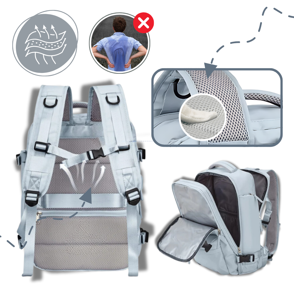 Waterproof Travel Backpack with Integrated USB Charger | Ka-mostore