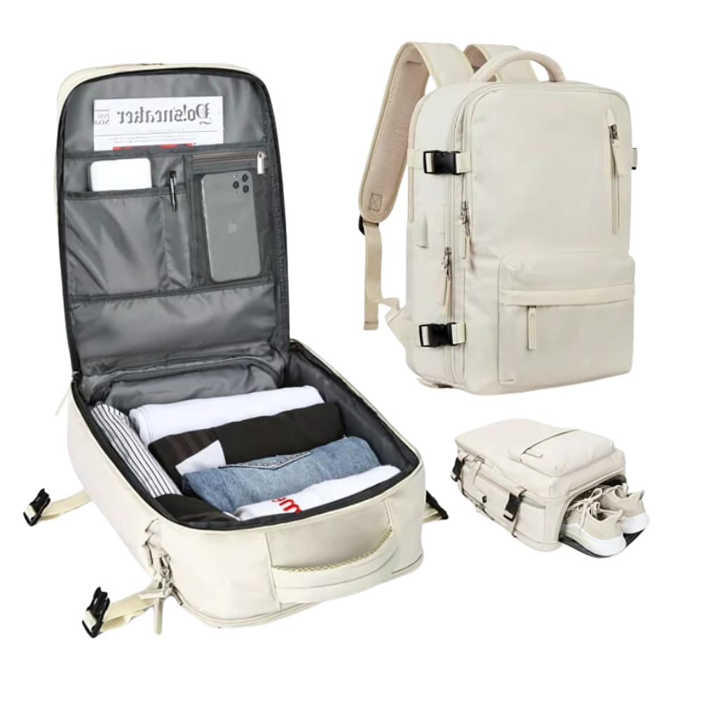 Waterproof Travel Backpack with Integrated USB Charger | Ka-mostore