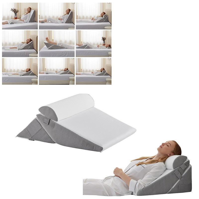 Wedge Pillow Adjustable - Support for Back, Sleep & Rehab | Ka-mostore