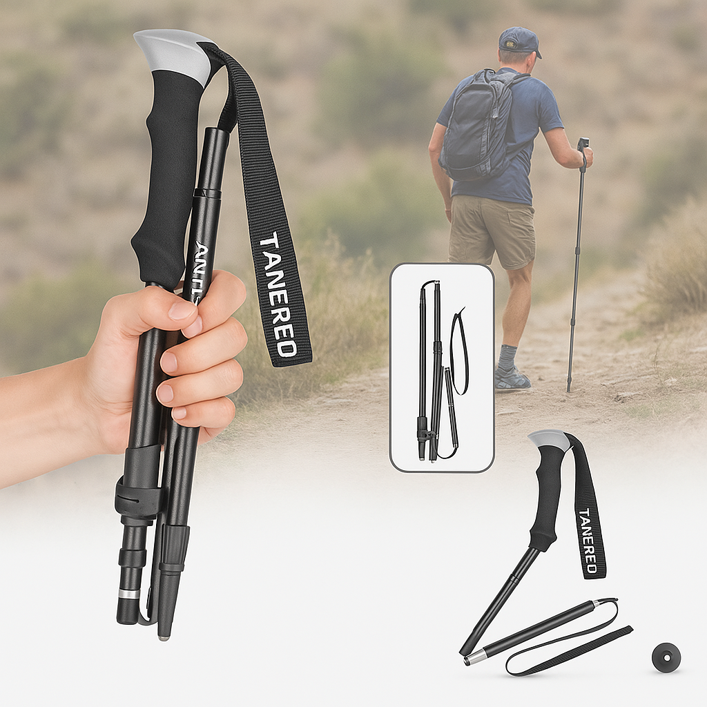 Lightweight Adjustable Folding Trekking Poles For Hiking