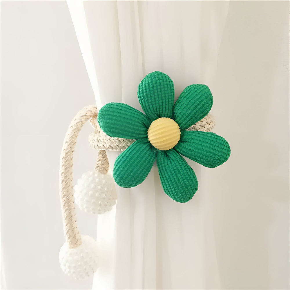 Whimsical Flower Curtain Tie Back | Ka-mostore