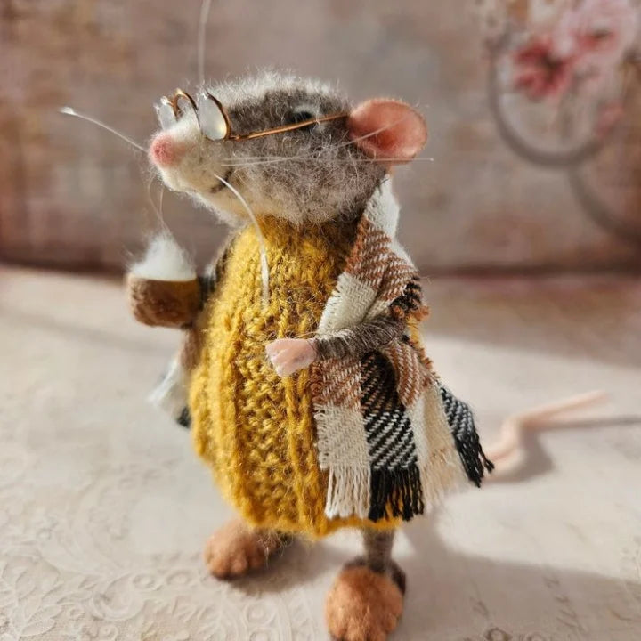 WhiskerWool – Handcrafted, Needle-Felted Mouse | Ka-mostore