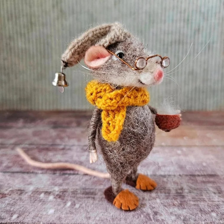WhiskerWool – Handcrafted, Needle-Felted Mouse | Ka-mostore