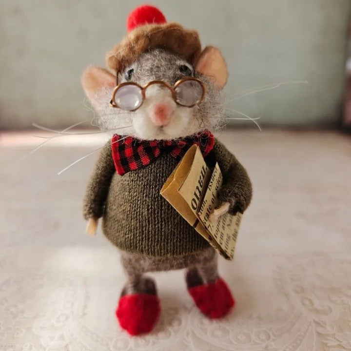 WhiskerWool – Handcrafted, Needle-Felted Mouse | Ka-mostore