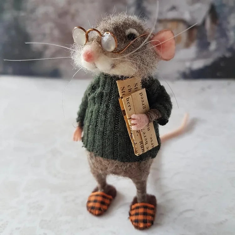 WhiskerWool – Handcrafted, Needle-Felted Mouse | Ka-mostore