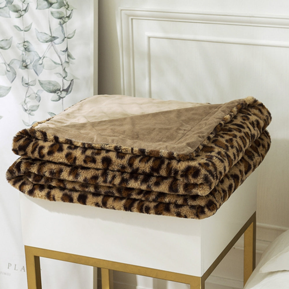 Wild Elegance Leopard Print Blanket | Ka-mostore