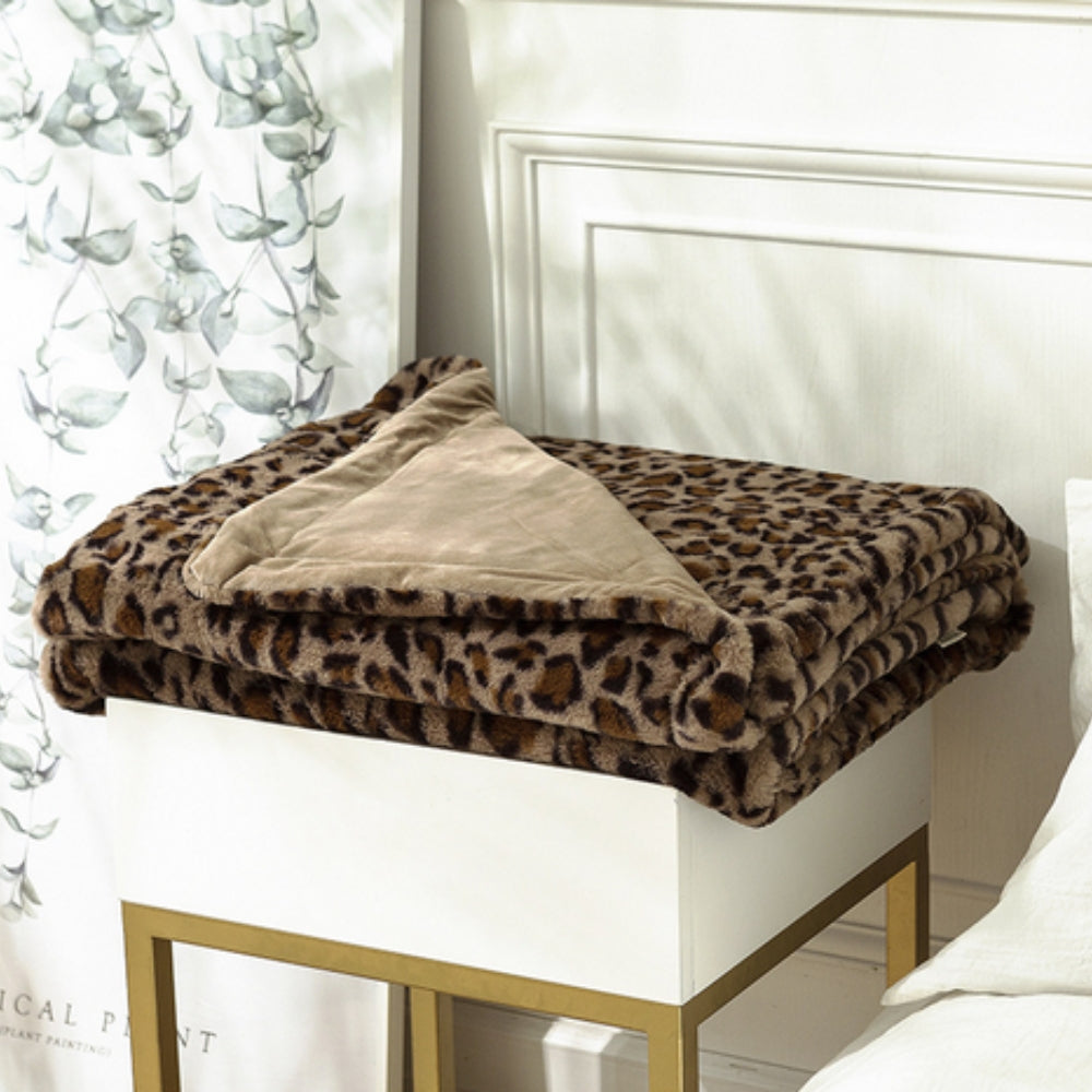 Wild Elegance Leopard Print Blanket | Ka-mostore