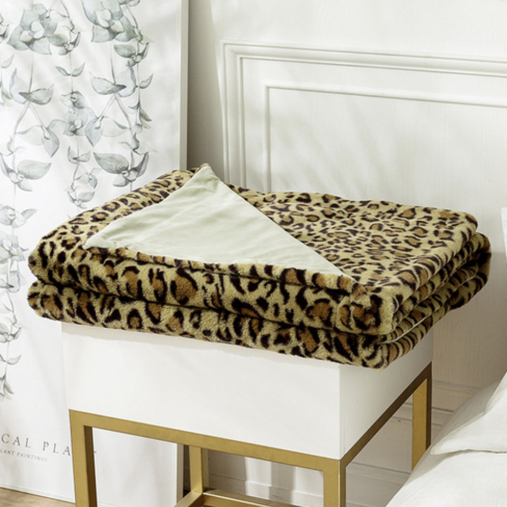 Wild Elegance Leopard Print Blanket | Ka-mostore