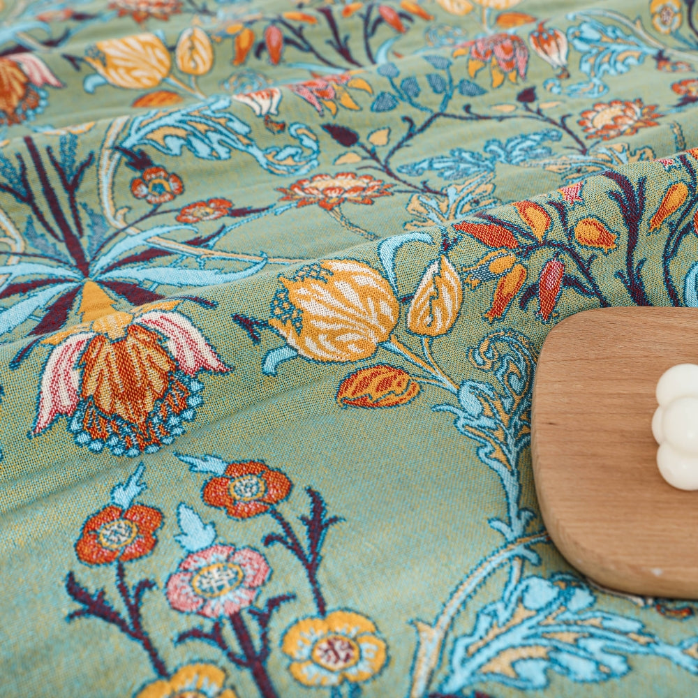Pure Cotton Floral Reversible Throw Blanket | Ka-mostore