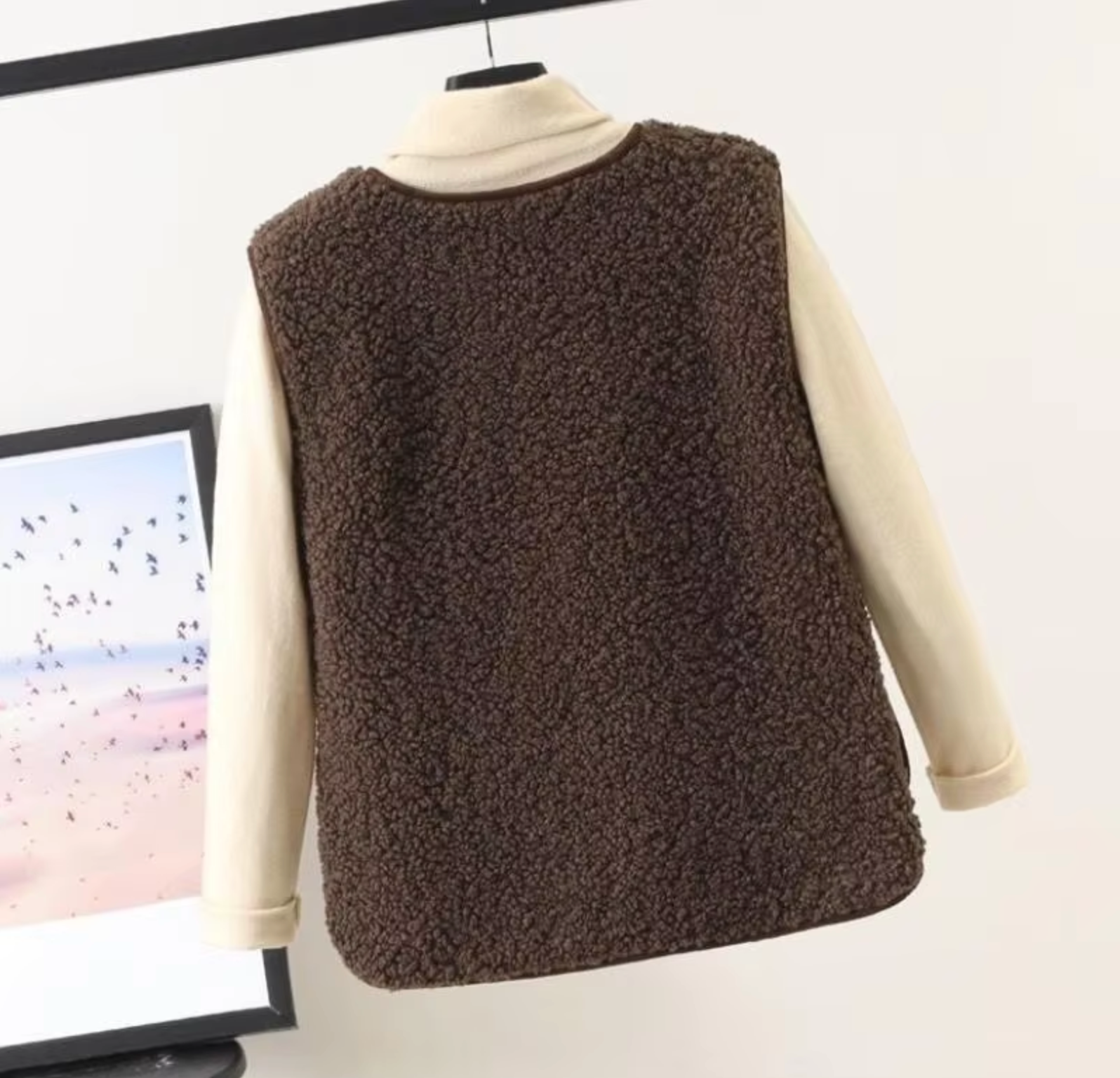 Women's Cozy Lambswool Fleece Vest | Ka-mostore