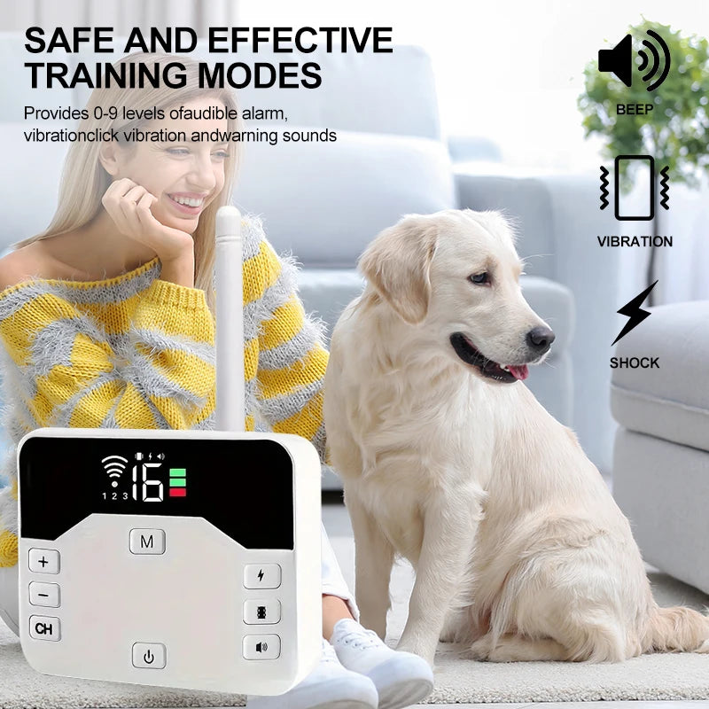 Wireless Fence & Training Collar 2-in-1 - Waterproof & Rechargeable | Ka-mostore