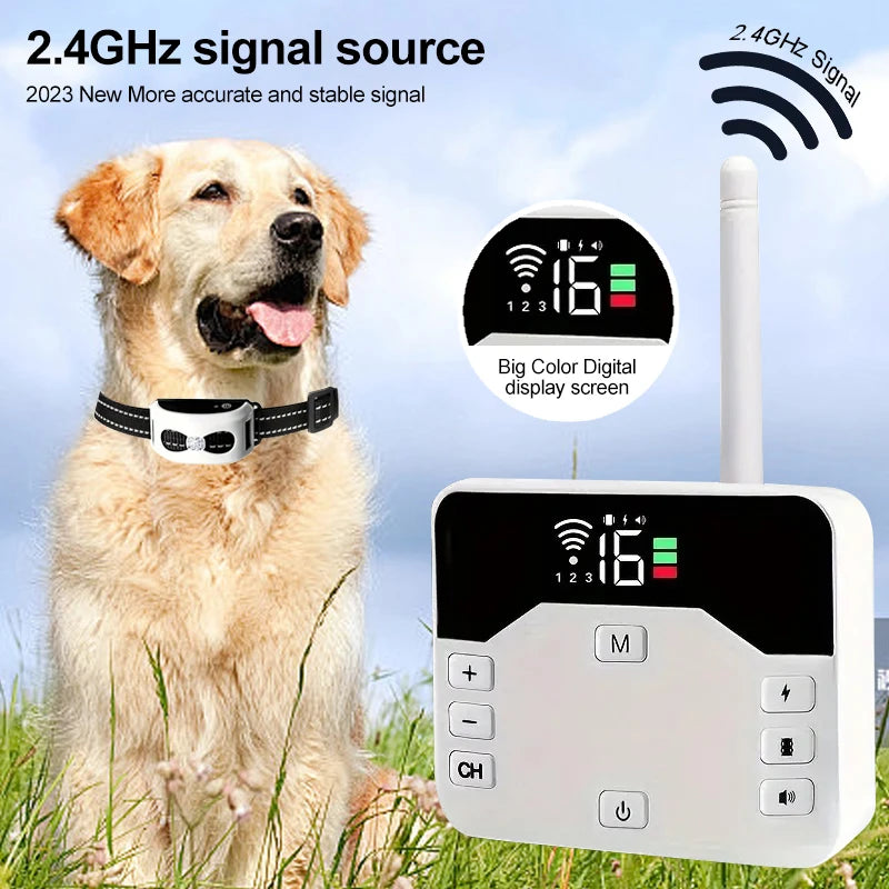 Wireless Fence & Training Collar 2-in-1 - Waterproof & Rechargeable | Ka-mostore