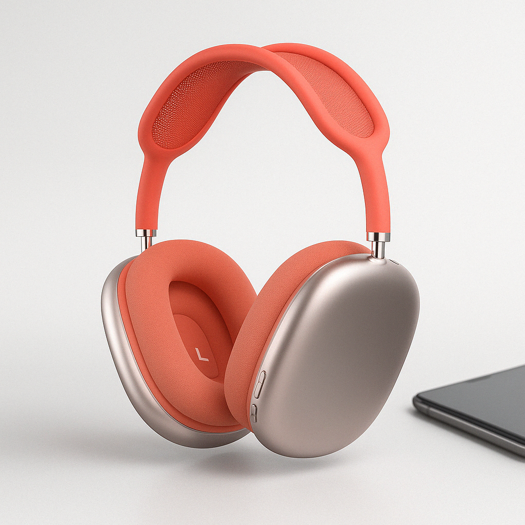 Wireless Noise-Cancelling Over-Ear Headphones | Ka-mostore