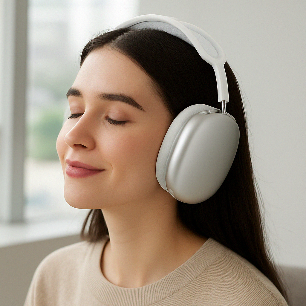 Wireless Noise-Cancelling Over-Ear Headphones | Ka-mostore