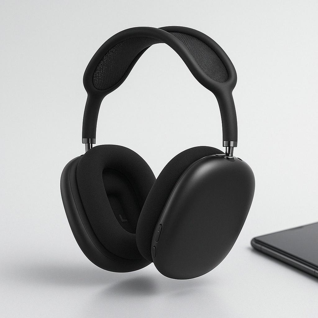 Wireless Noise-Cancelling Over-Ear Headphones | Ka-mostore