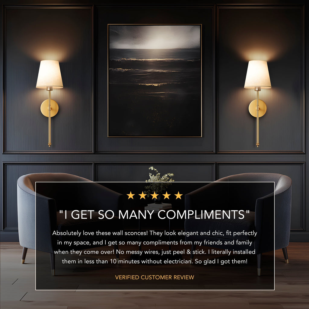 Wireless Wall Lights (Set of 2) | Ka-mostore