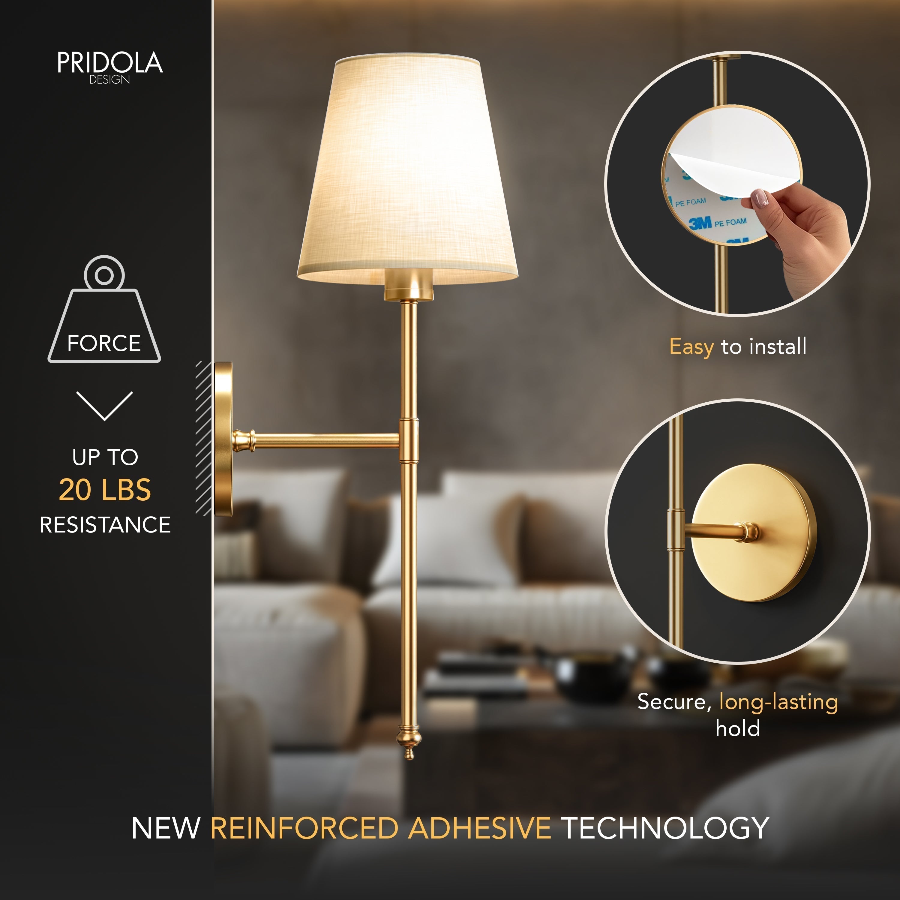 Wireless Wall Lights (Set of 2) | Ka-mostore