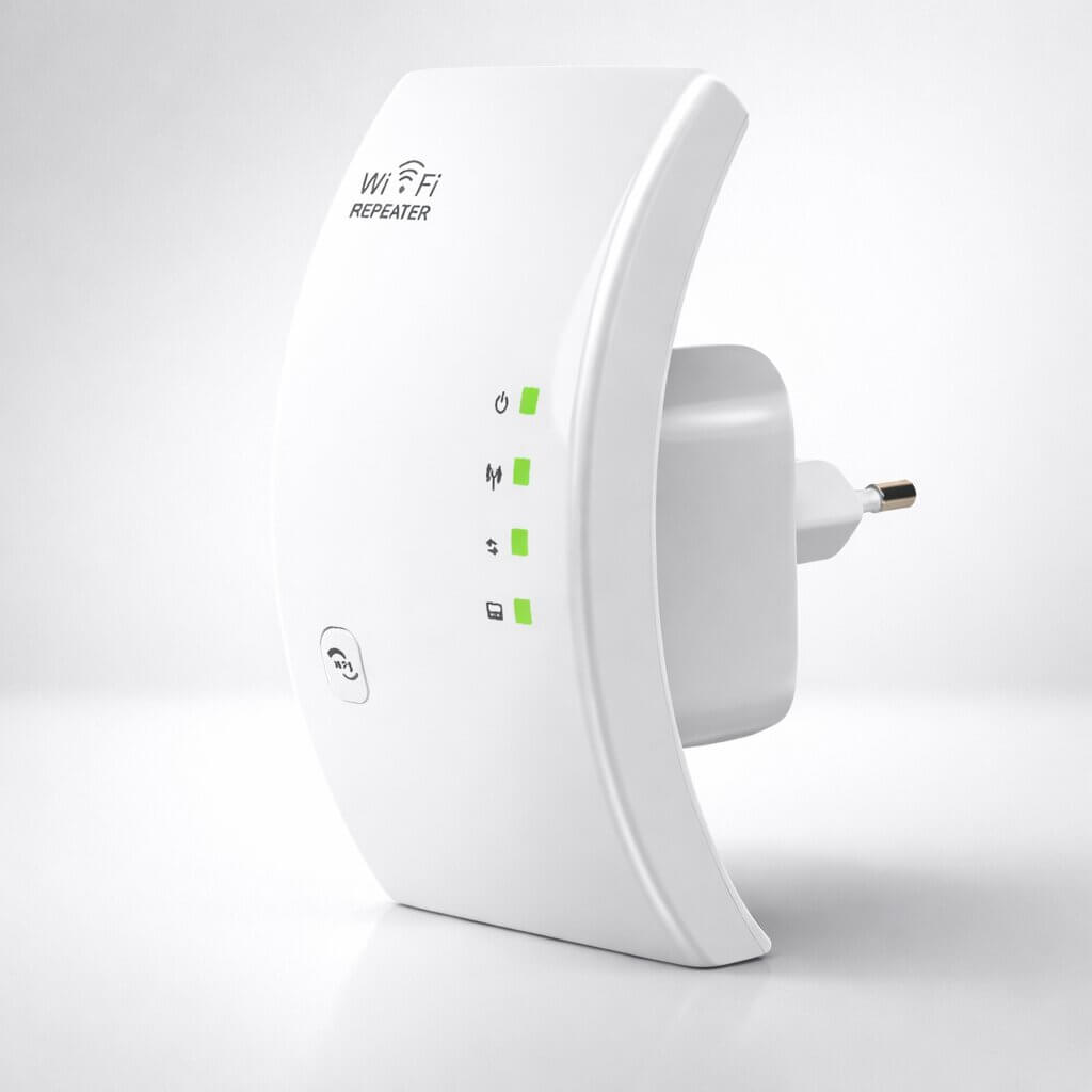 Netviora Wi-Fi-jelerősítő és -ismétlő — nagyobb hatótávolság, stabil kapcsolat