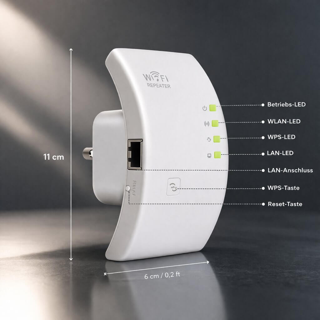 Netviora Wi-Fi-jelerősítő és -ismétlő — nagyobb hatótávolság, stabil kapcsolat