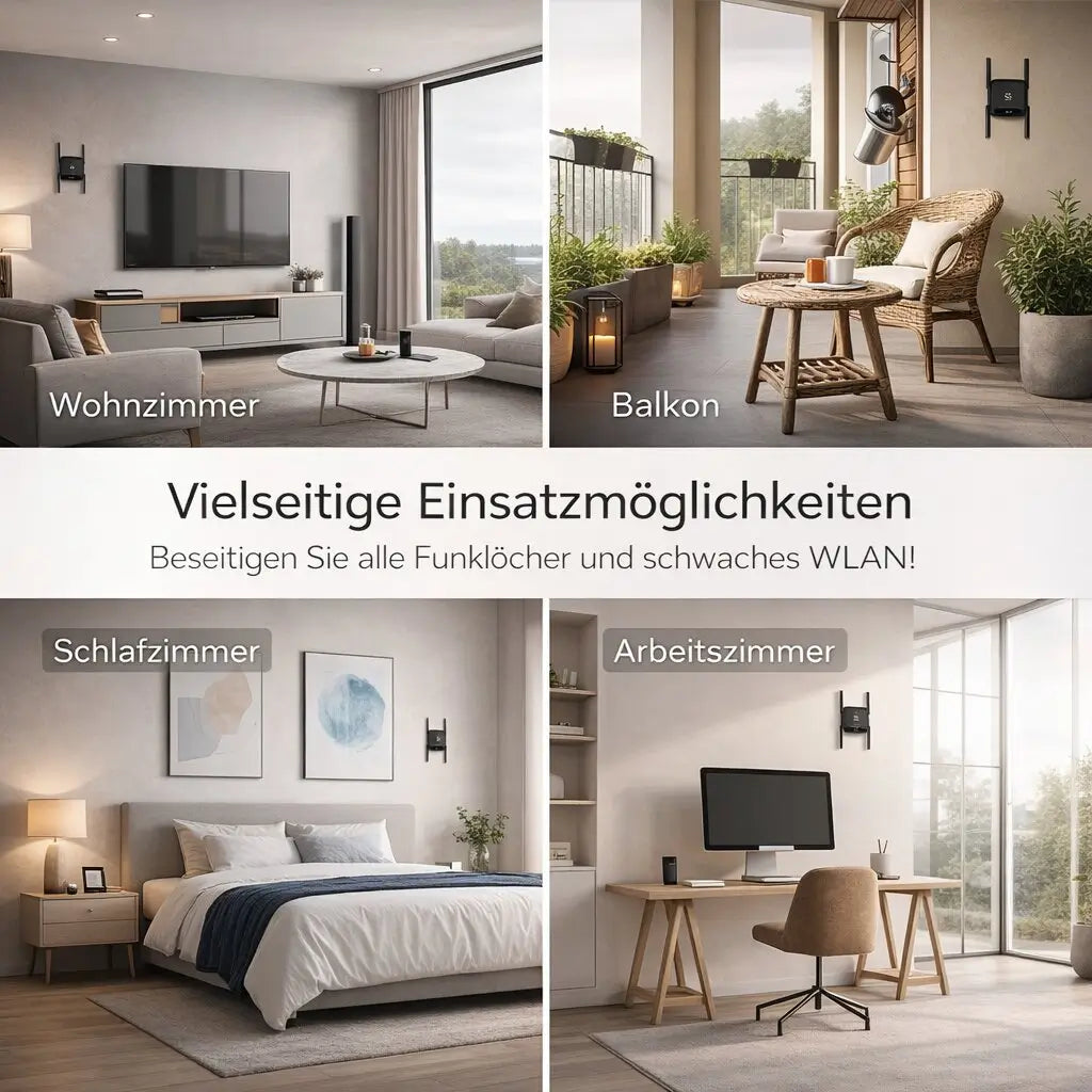 Netzklar Amplificatore e ripetitore Wi-Fi — Copertura di rete estesa e stabile