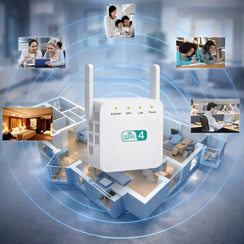 Netzklar Amplificatore e ripetitore Wi-Fi — Copertura di rete estesa e stabile