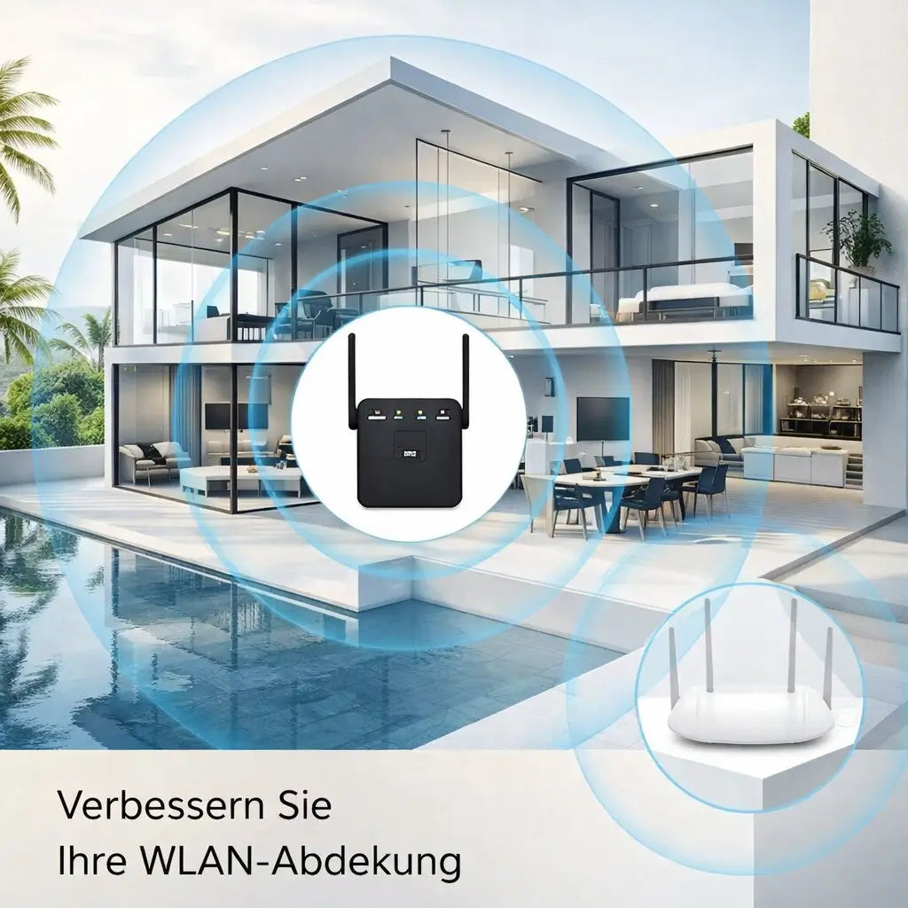Netzklar Amplificatore e ripetitore Wi-Fi — Copertura di rete estesa e stabile