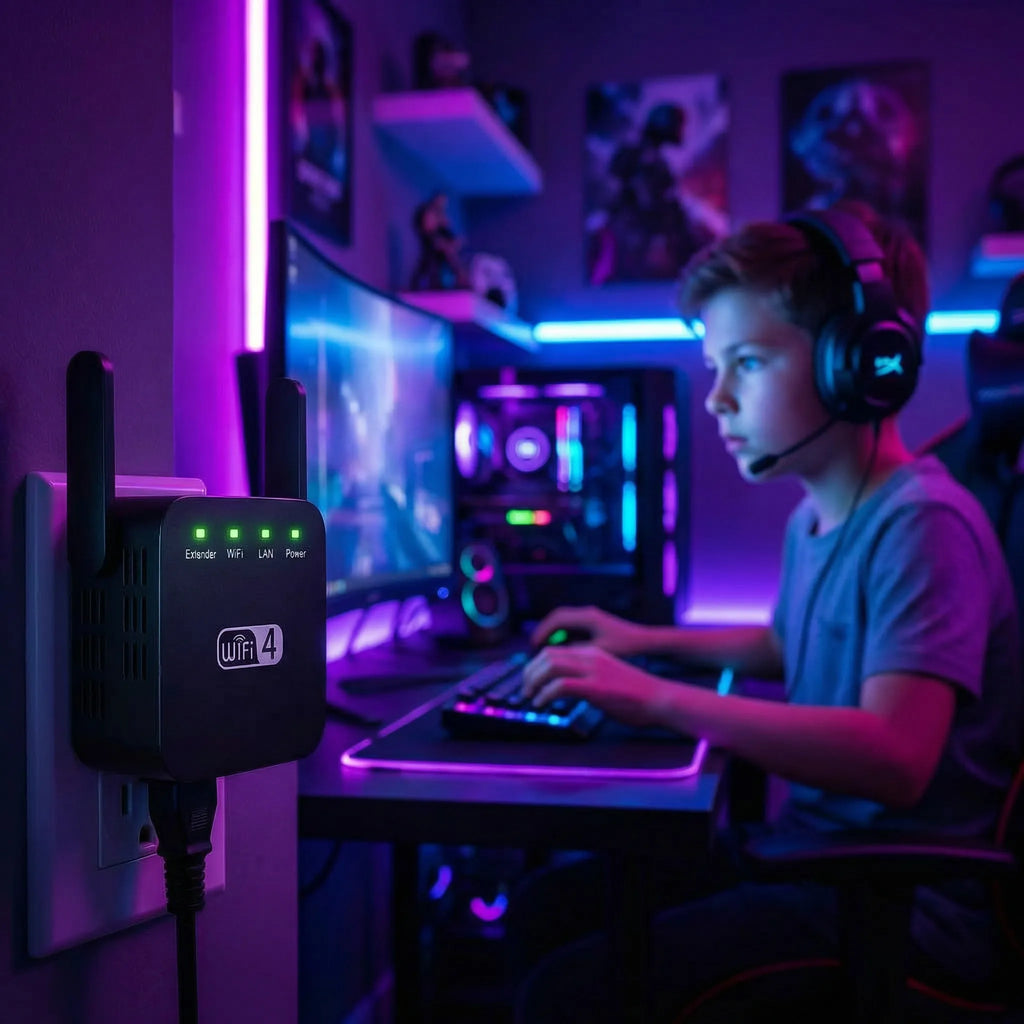 Netzklar Amplificatore e ripetitore Wi-Fi — Copertura di rete estesa e stabile