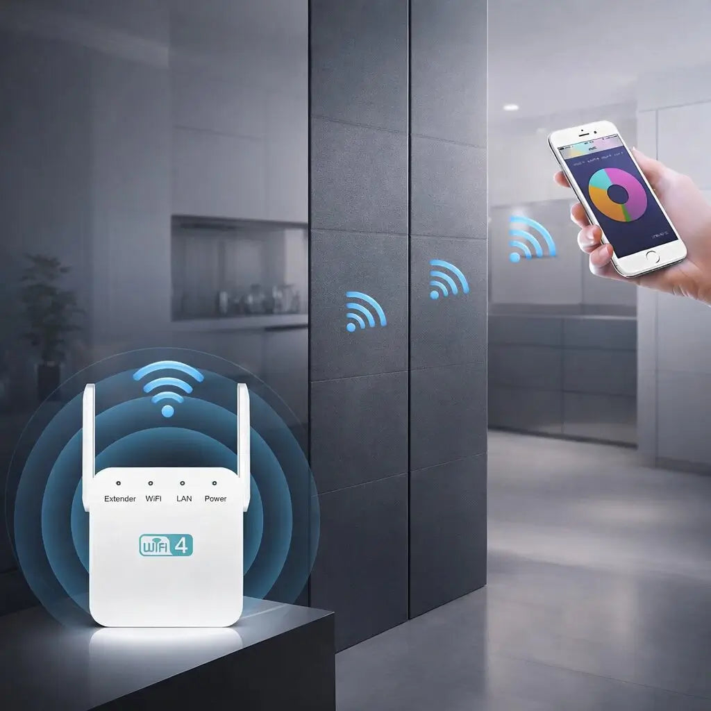 Netzklar Amplificatore e ripetitore Wi-Fi — Copertura di rete estesa e stabile