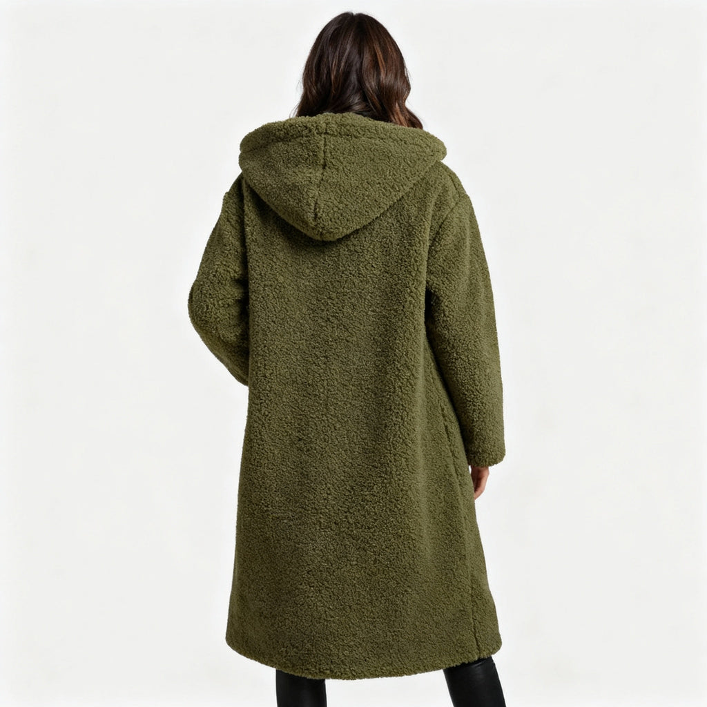 Plush hooded teddy coat for women | Ka-mostore