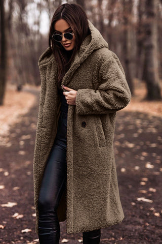 Plush hooded teddy coat for women | Ka-mostore