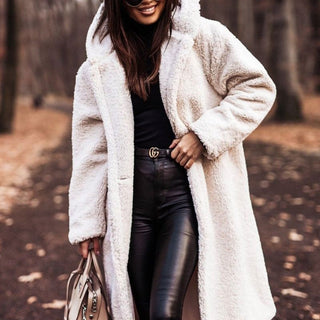 Plush hooded teddy coat for women | Ka-mostore