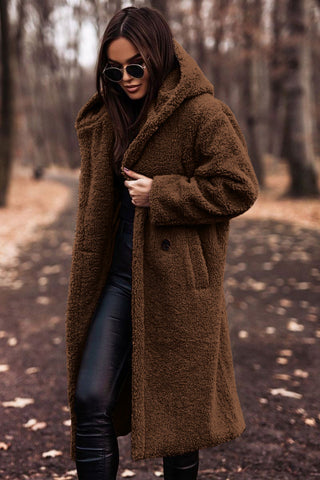 Plush hooded teddy coat for women | Ka-mostore