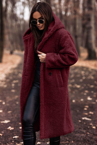 Plush hooded teddy coat for women | Ka-mostore