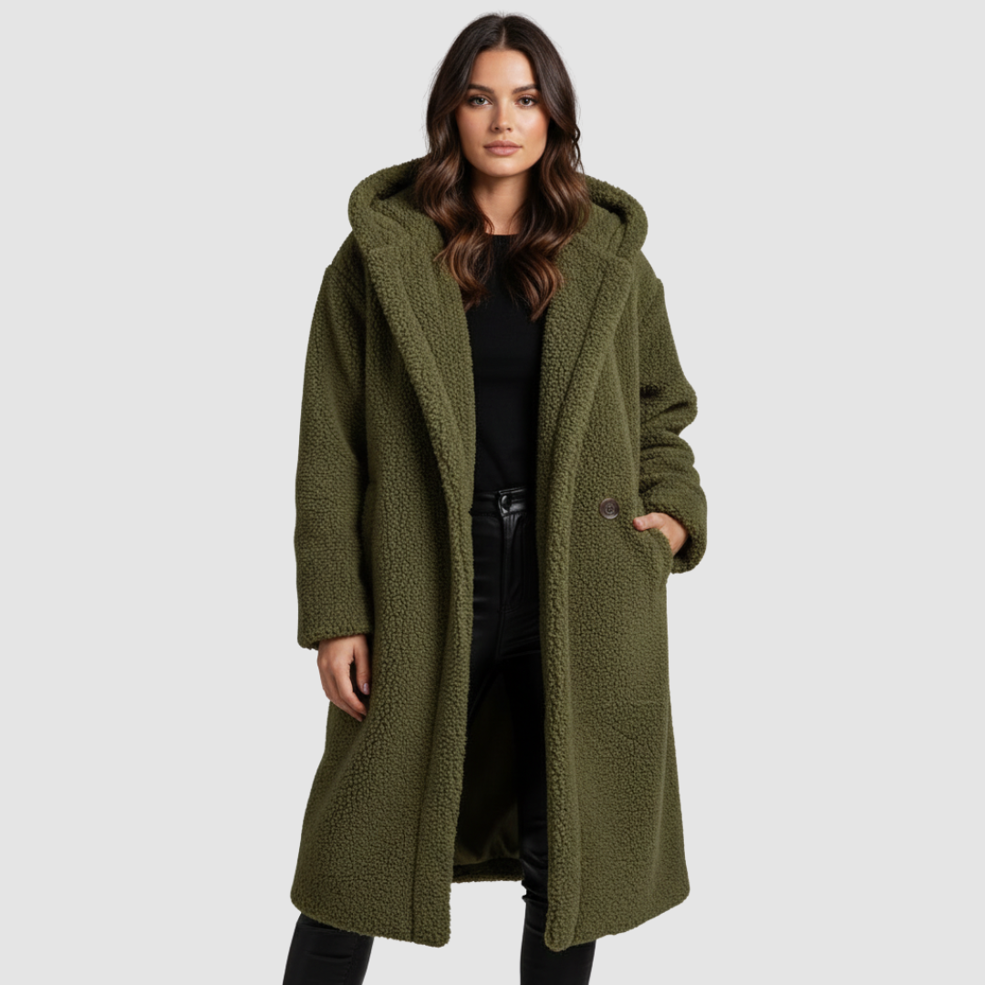 Plush hooded teddy coat for women | Ka-mostore